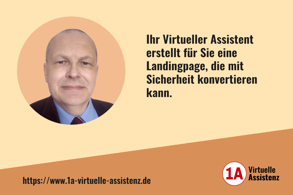 Ihr Virtueller Assistent erstellt für Sie eine Landingpage